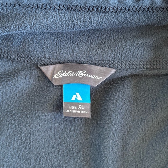 Eddie Bauer First Ascent Quarter Zip Fleece Pullover Jacket Mens XL Gray Hiking - Picture 9 of 11